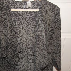 Snake skin print cardigan